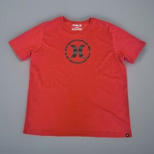 Men's Hurley Red T Shirt With Black Logo‎ XXL.          *147